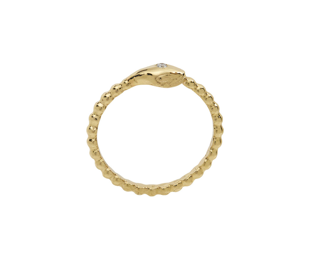  Zoë Chicco Diamond Snake Ring - Top Down View