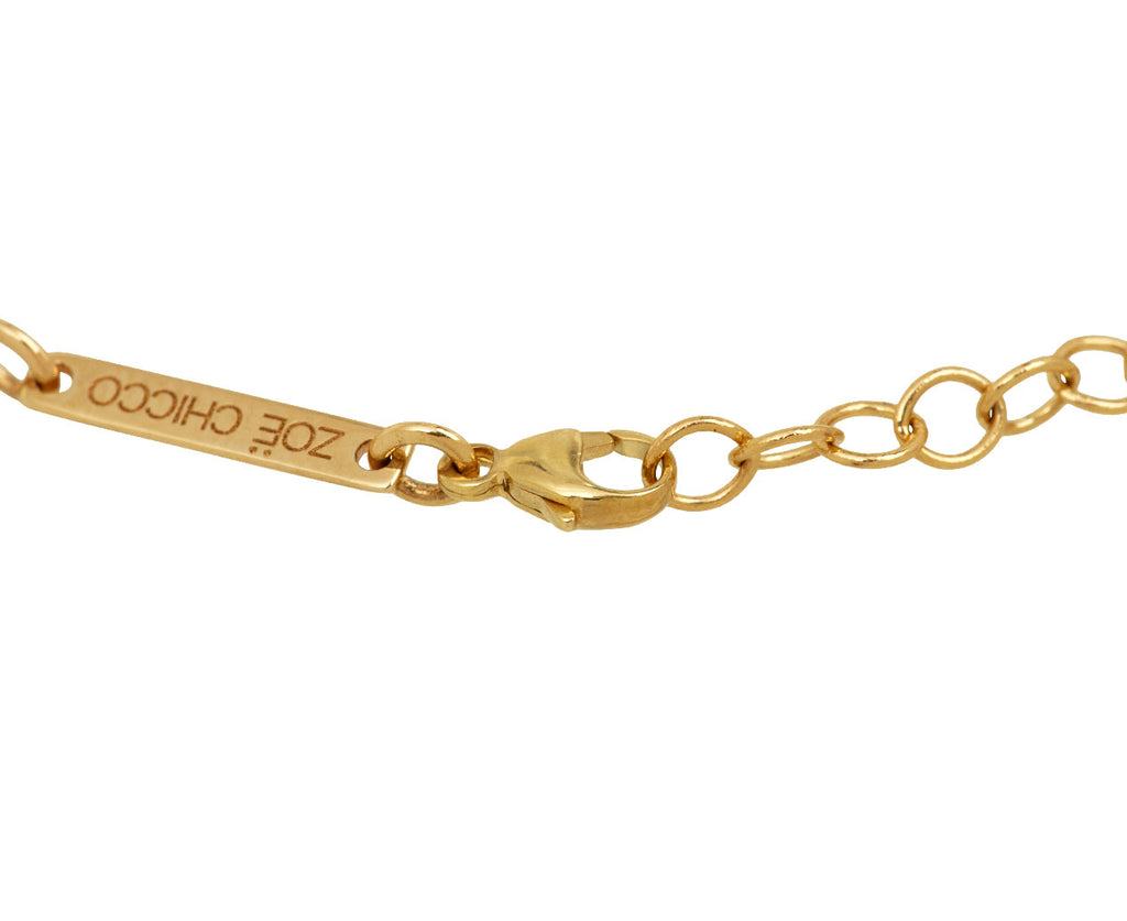Zoë Chicco Baguette Diamond Puffed Link Bracelet - closure