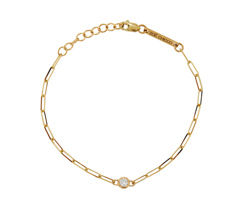 Zoë Chicco Diamond Paperclip Bracelet