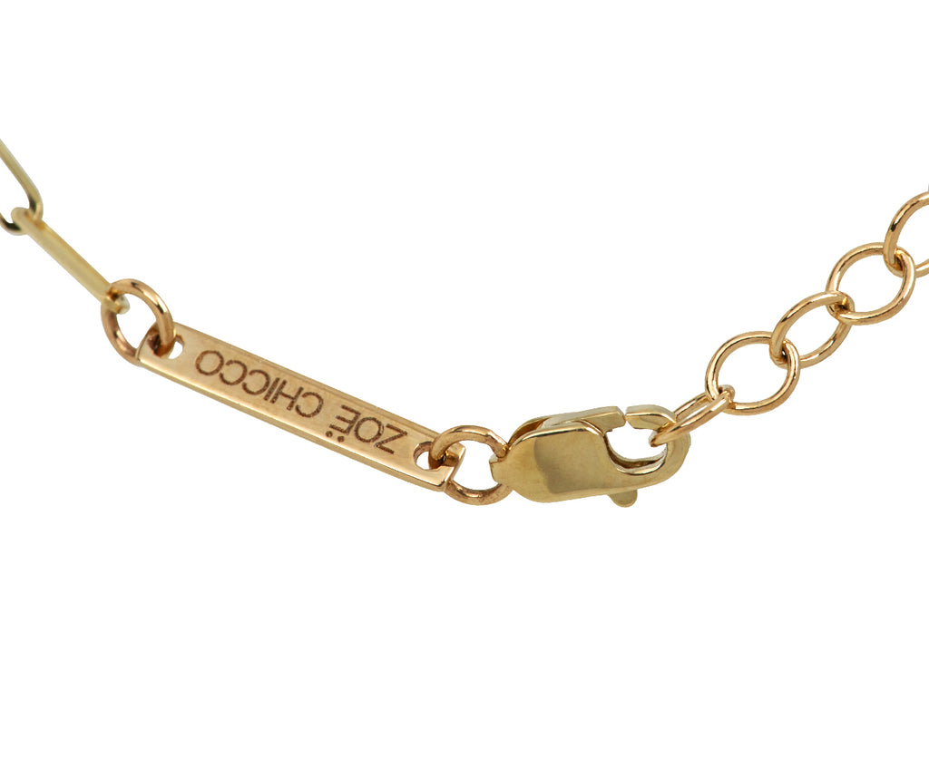 Zoë Chicco Diamond Paperclip Bracelet - Closure