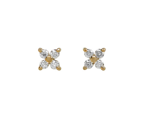 Zoë Chicco Diamond Quad Stud Earrings