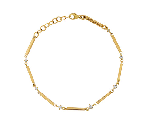 Zoë Chicco Gold Bars and Diamond Bracelet