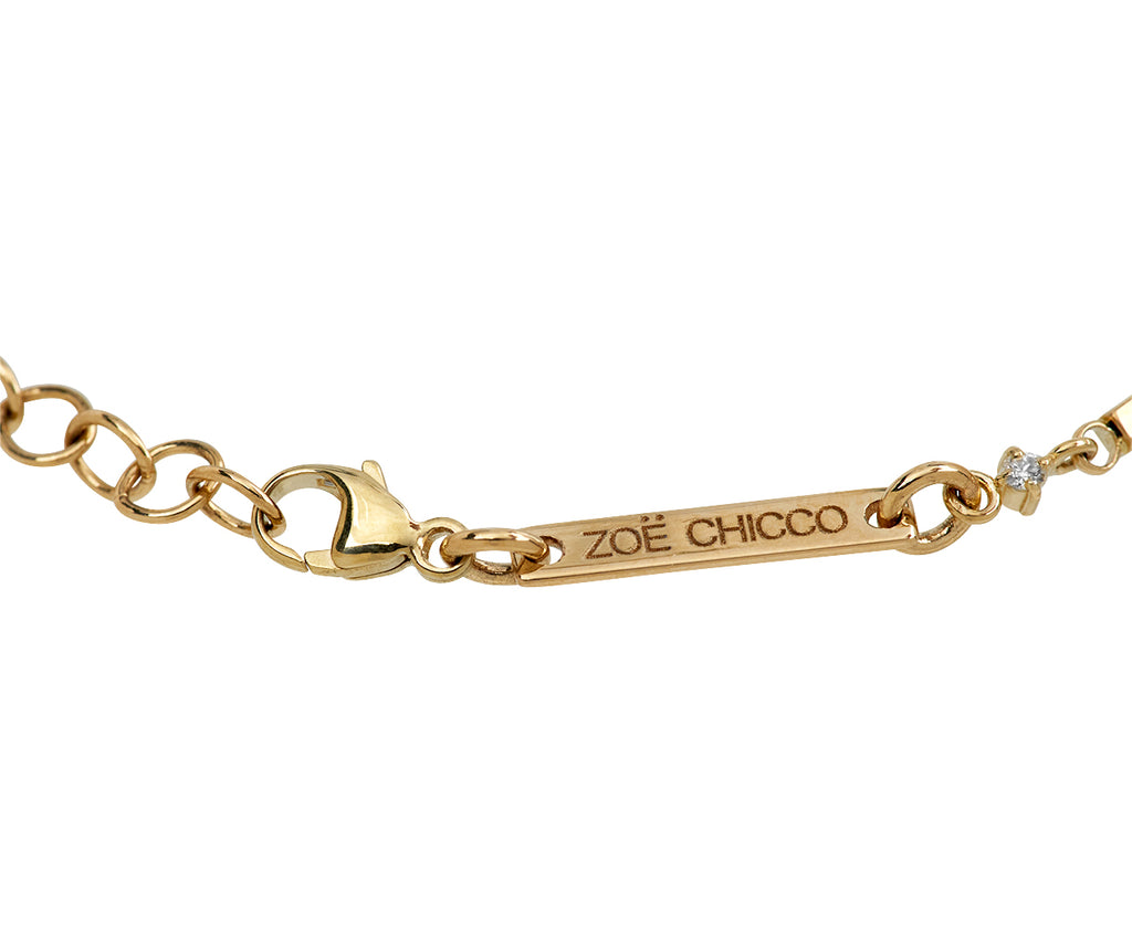 Zoë Chicco Gold Bars and Diamond Bracelet - Closure