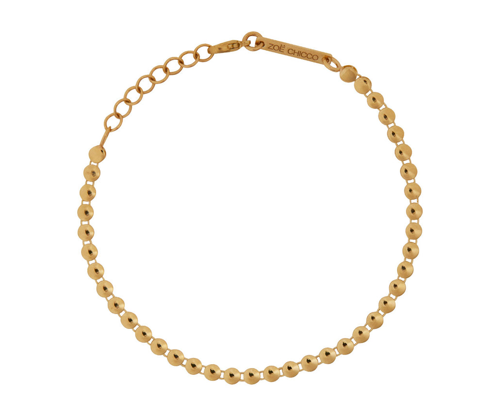 Zoë Chicco Puffed Gold Link Bracelet