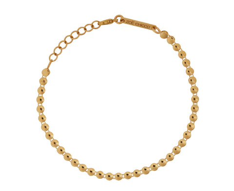 Zoë Chicco Puffed Gold Link Bracelet