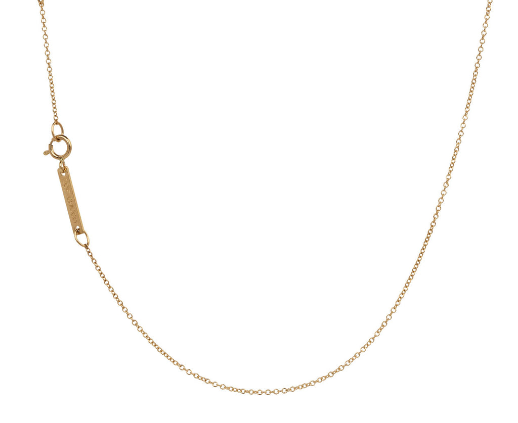 Zoë Chicco Small Triangle Pyramid Necklace With Diamond - Closure