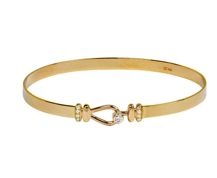 Diamond Hook and Eye Clasp Bracelet