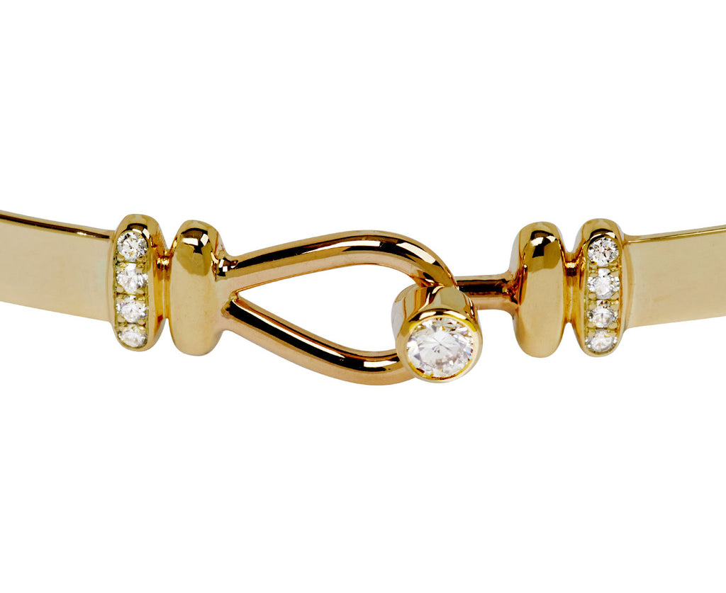 Diamond Hook and Eye Clasp Bracelet