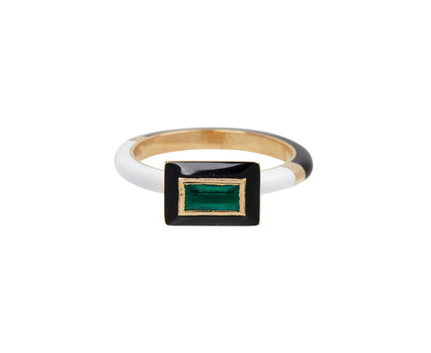 Emerald Baguette Candy Lacquer Ring