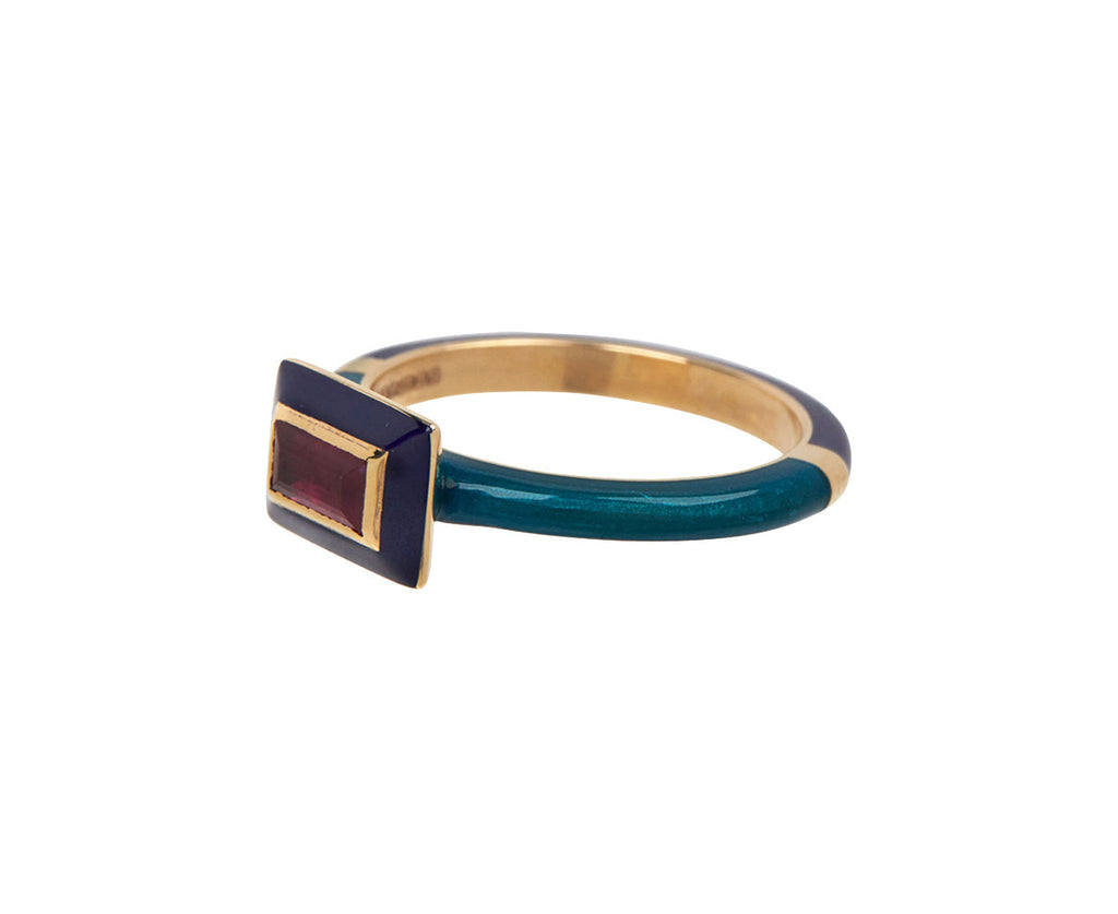 Ruby Baguette Candy Lacquer Ring