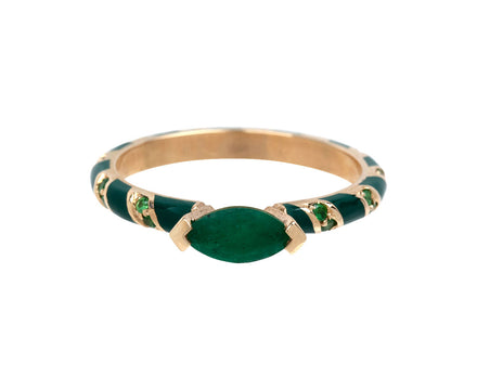 Emerald Candy Stacking Ring
