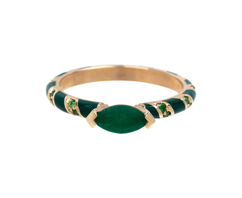 Emerald Candy Stacking Ring