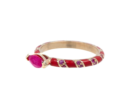Ruby Candy Stacking Ring