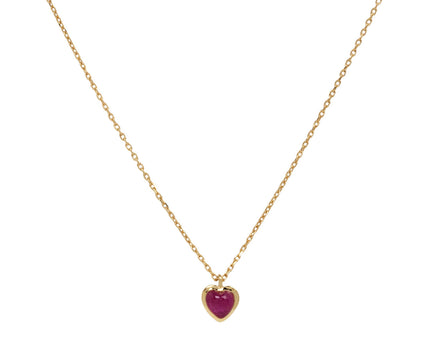 Greenland Ruby Petit Couer Necklace