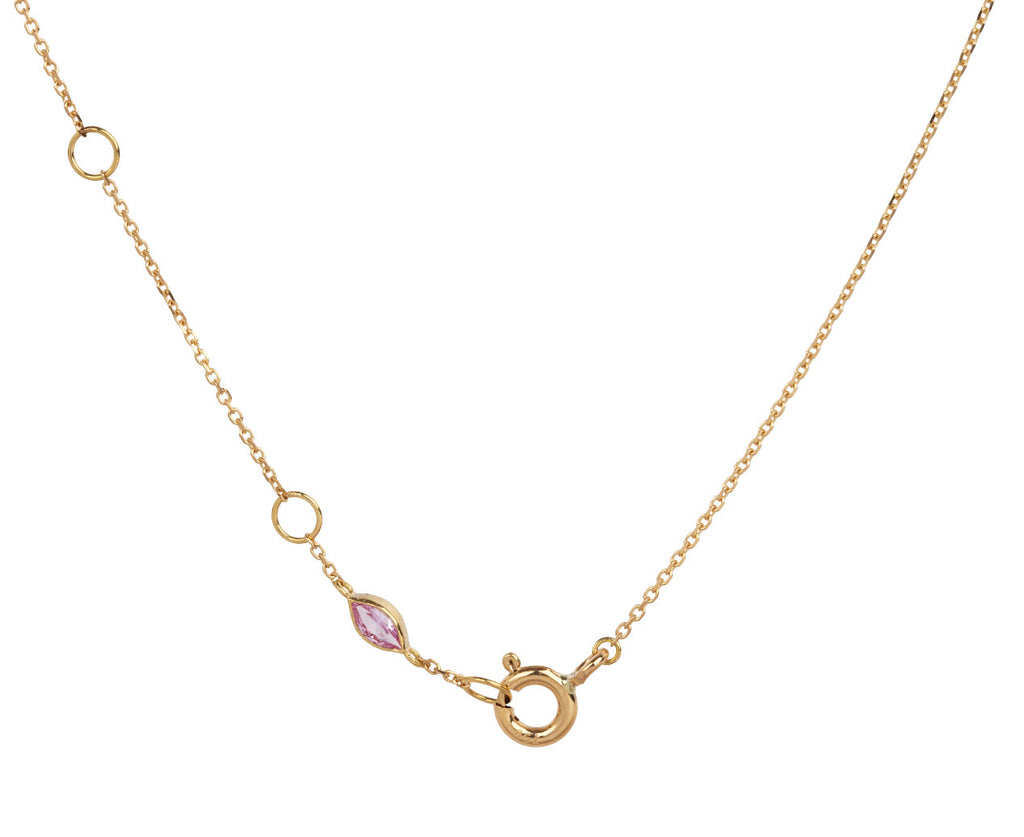 Sophie d'Agon Ruby and Sapphire Yellowstone 1 Necklace Clasp Close Up