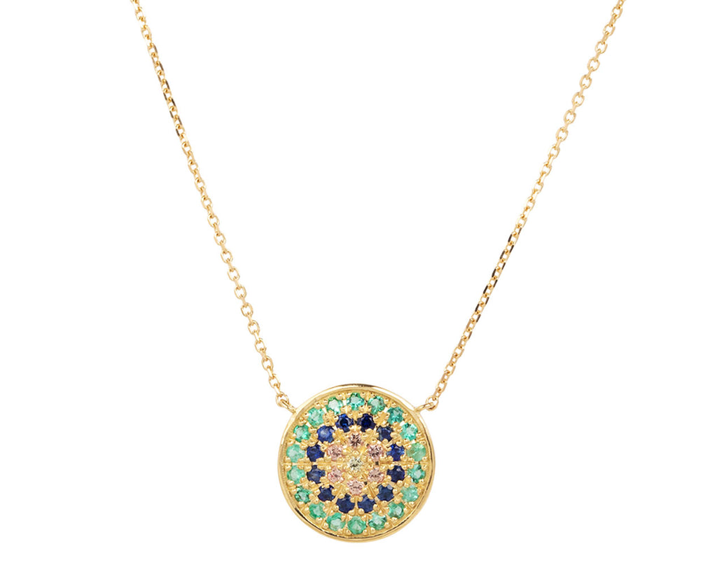 Sophie d'Agon Emerald and Sapphire Yellowstone 1 Necklace