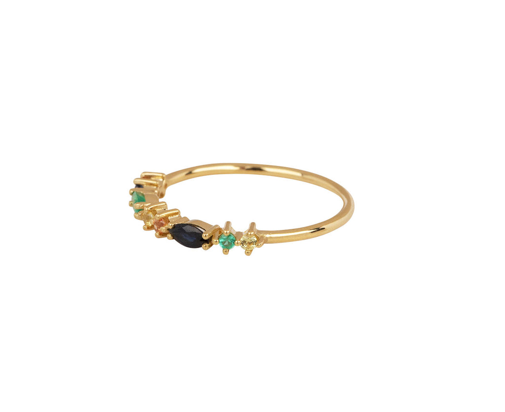 Sophie d'Agon Multi Stone Gaia 2 Ring Side View