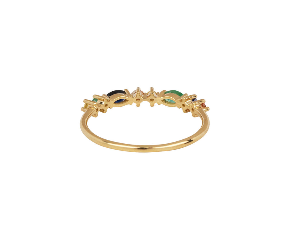 Sophie d'Agon Multi Stone Gaia 2 Ring Back