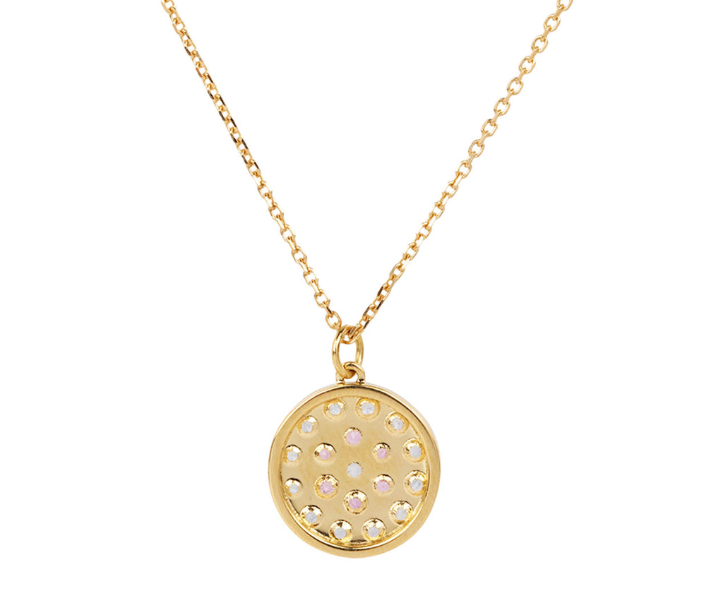 Sophie d'Agon Lavender and Pink Sapphire Babystone 1 Necklace Back