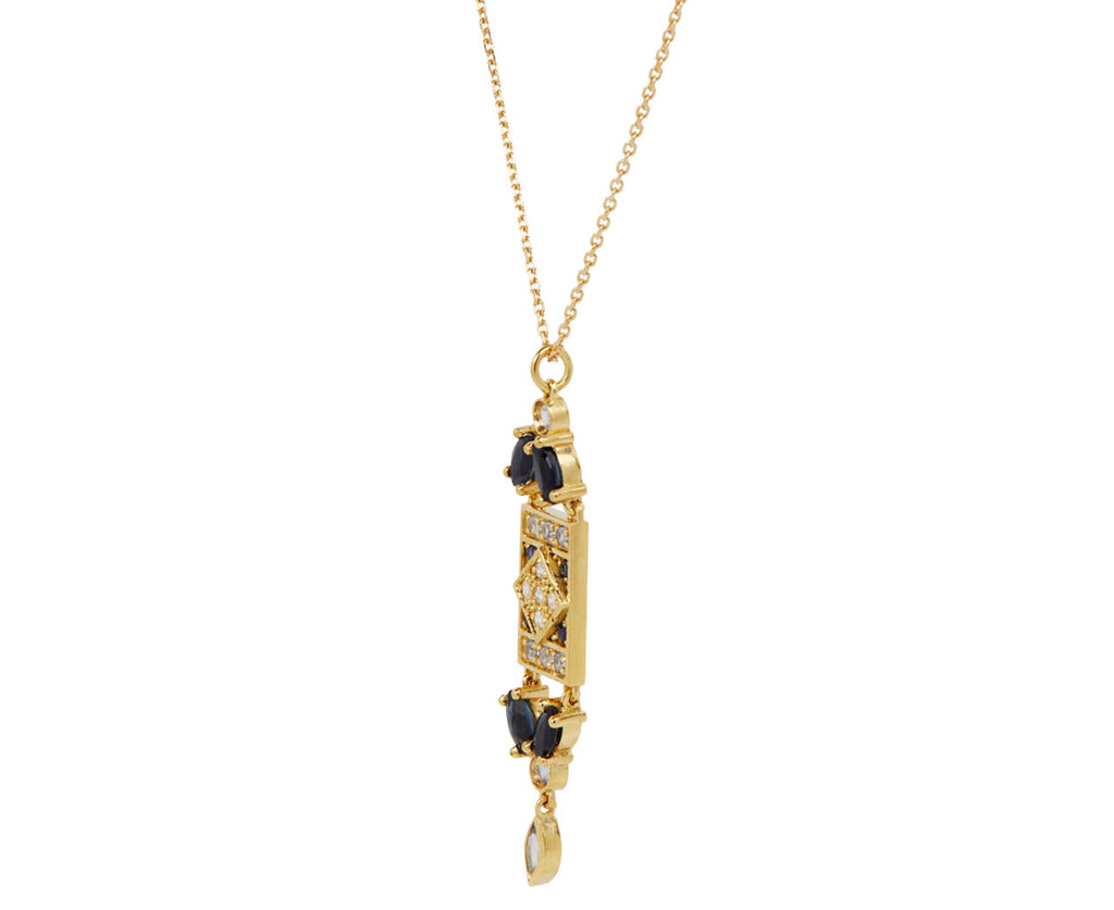 Sophie d'Agon Sapphire Ava 1 Necklace Side