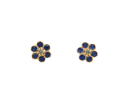 Sapphire Miniflower 4 Stud Earrings