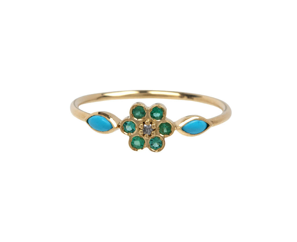 Emerald Miniflower 1 Ring