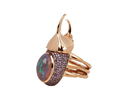 Opal and Sapphire Ostara Ring