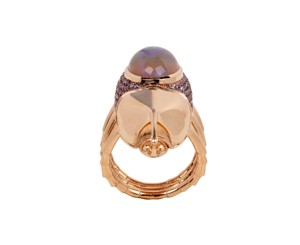 Opal and Sapphire Ostara Ring