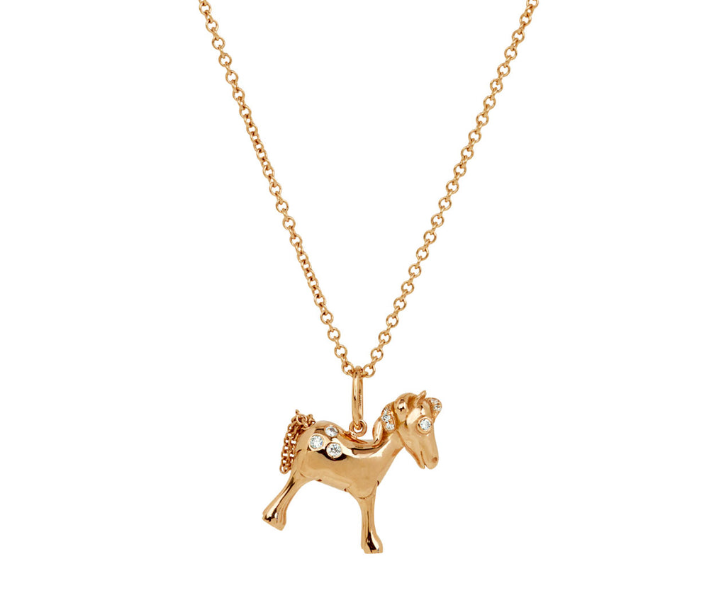 Fire Horse 18KPG CT 0.10 white diamonds - TWISTonline 