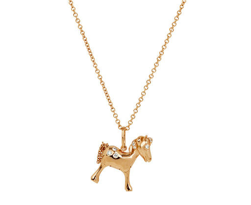 Fire Horse 18KPG CT 0.10 white diamonds - TWISTonline 