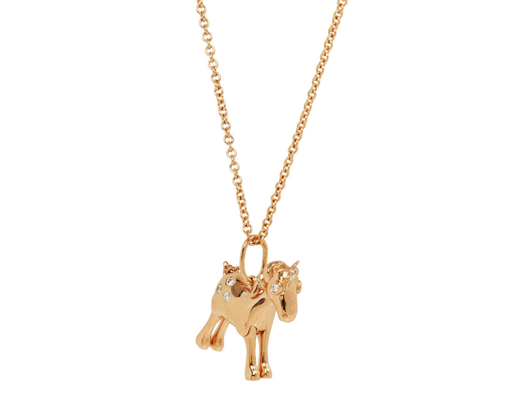 Fire Horse 18KPG CT 0.10 white diamonds - TWISTonline 