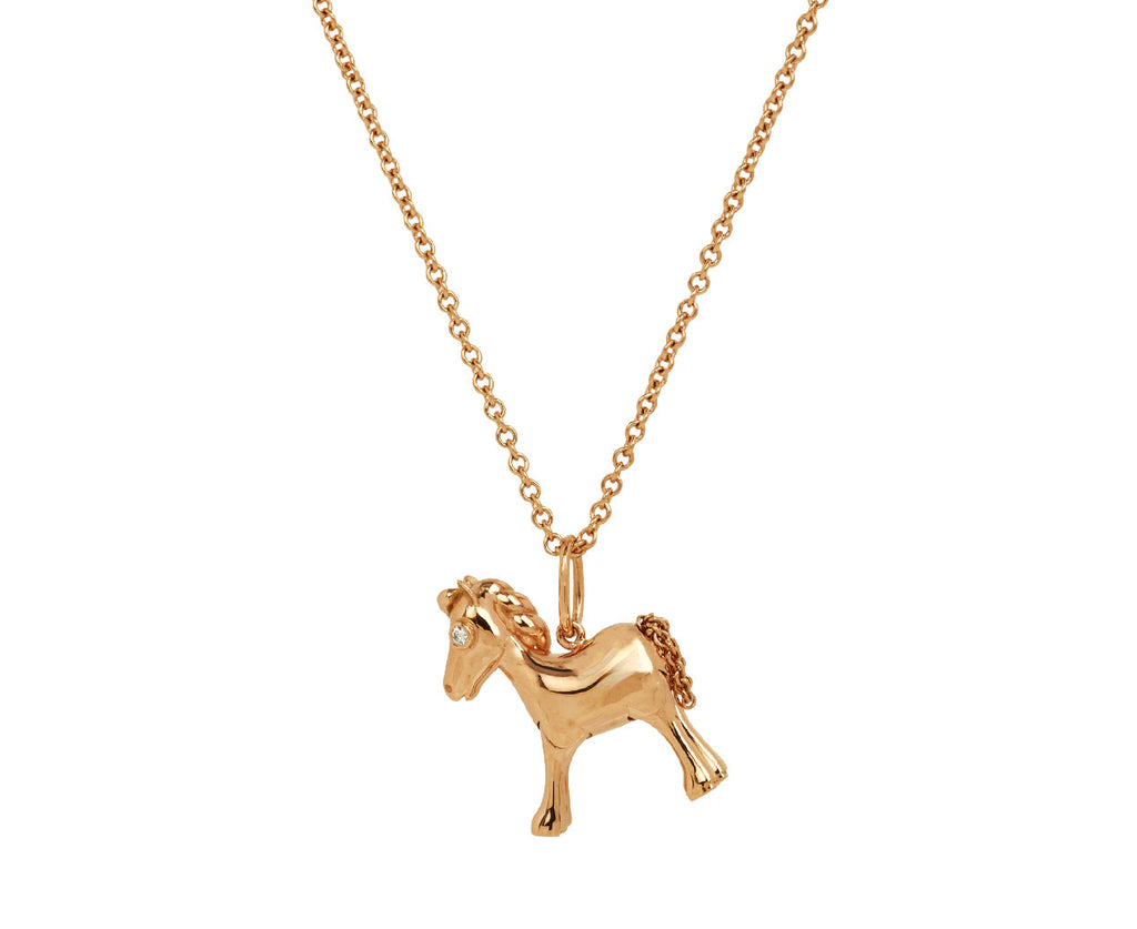 Fire Horse 18KPG CT 0.10 white diamonds - TWISTonline 