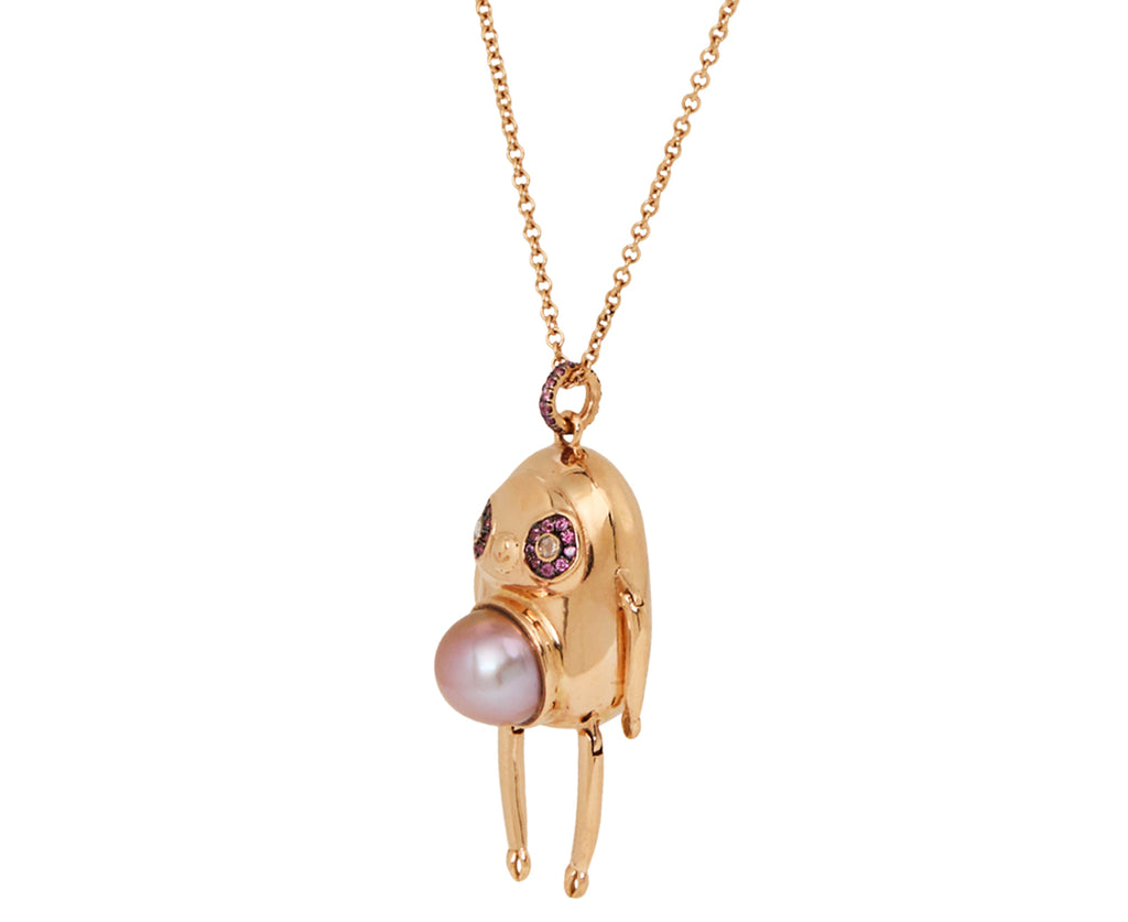 South Sea Pearl Plenitude Sloth Necklace