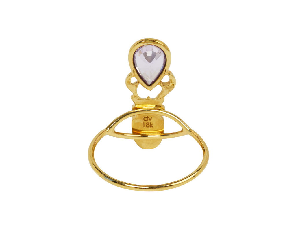 Green and Lilac Sapphire Khepri Ring - TWISTonline 