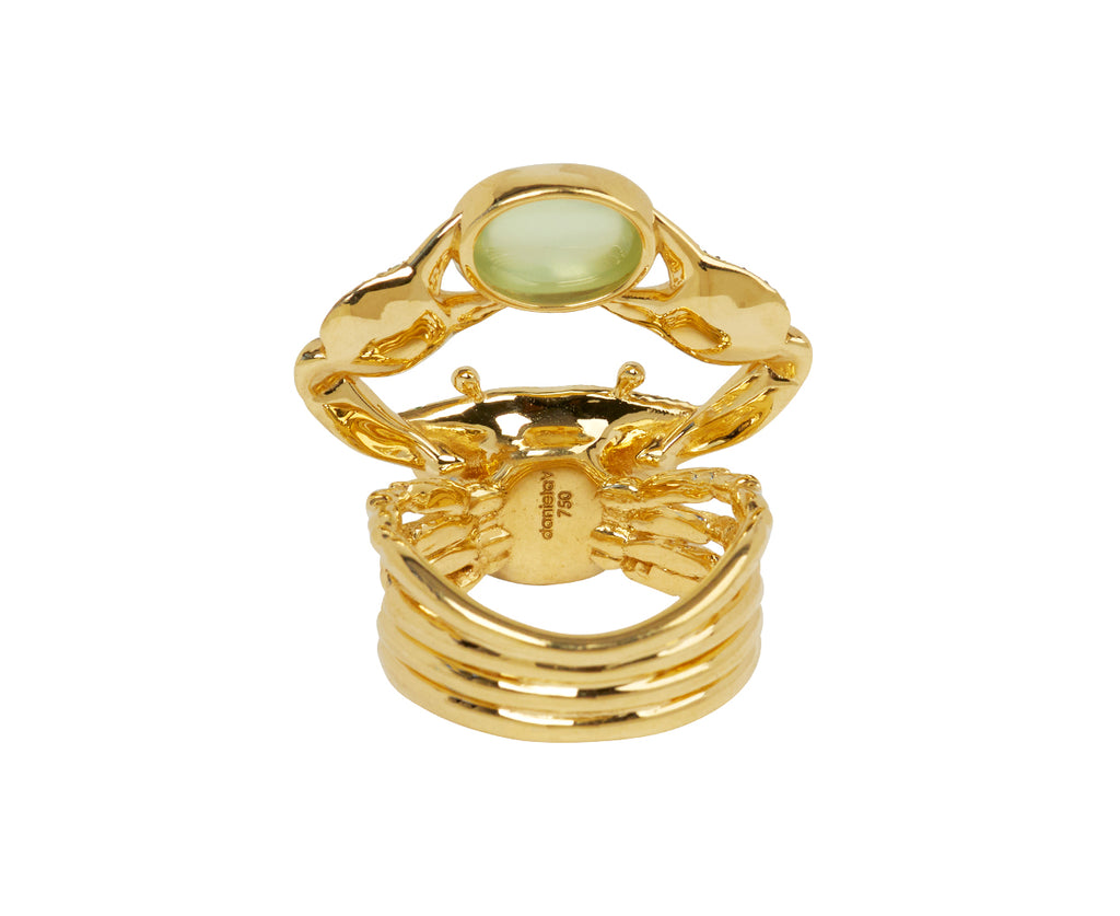 Heka 18KYG CT 2.12 prehnite CT 0.52 peridot CT 0.72 green sapphires - TWISTonline 