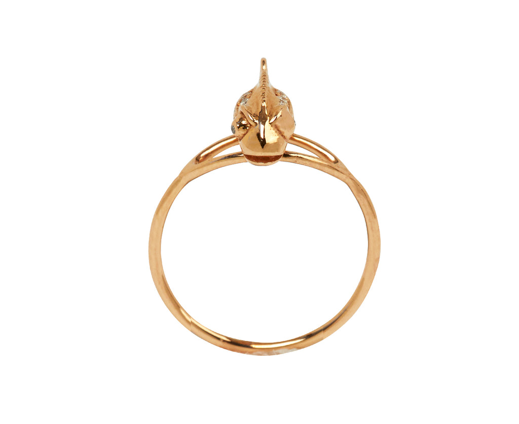 Tiny Chameleon Ring 18KYG CT 0.18 White diamonds - TWISTonline 