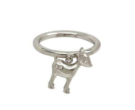 Newborn Fawn Ring 18KWG CT 0.08 white diamonds - TWISTonline 