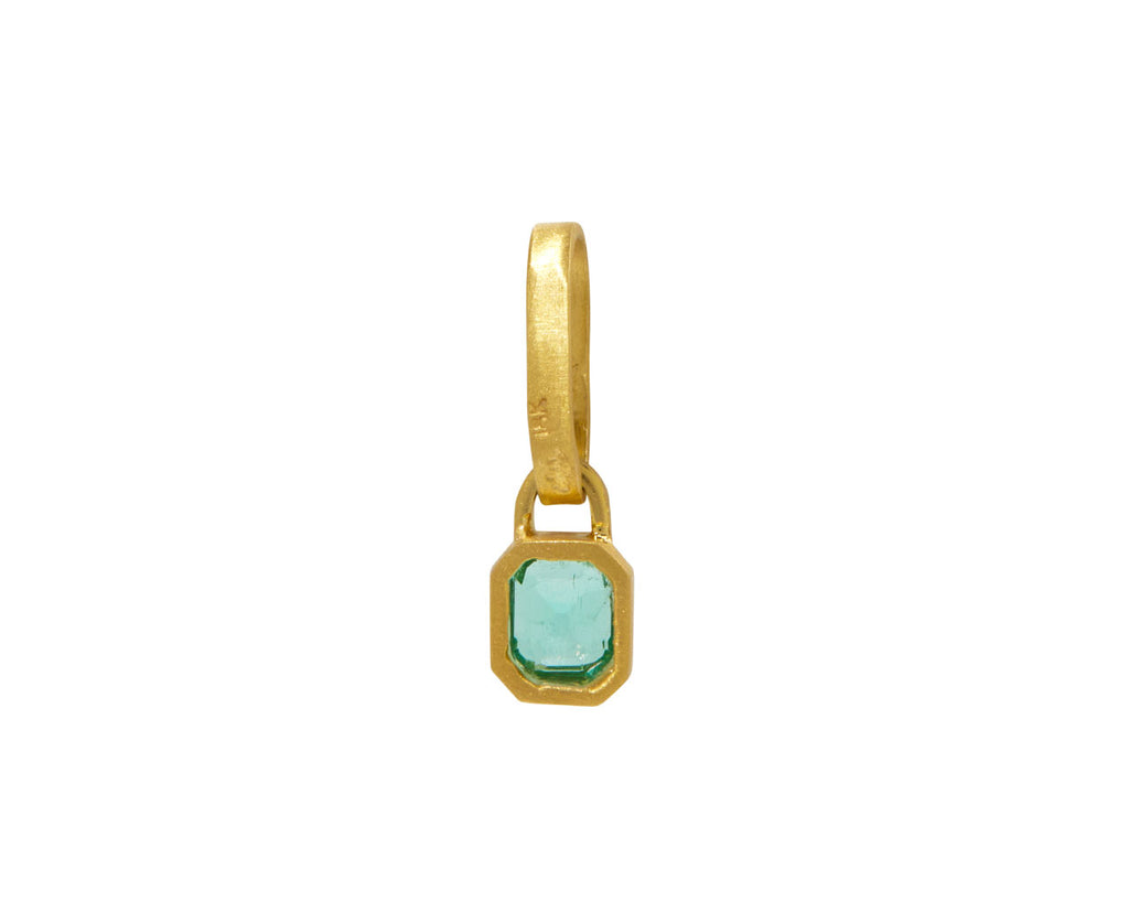 Mini Emerald Cut Emerald Pendant ONLY
