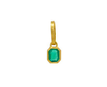 Mini Emerald Cut Emerald Pendant ONLY