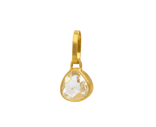 Rose Cut Pear Shaped Chubby Diamond Pendant ONLY