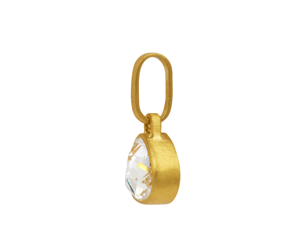 Rose Cut Pear Shaped Chubby Diamond Pendant ONLY