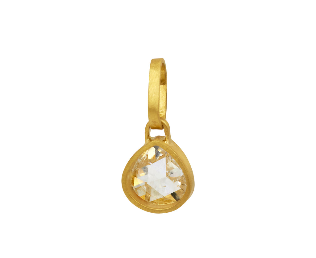 Rose Cut Pear Shaped Chubby Diamond Pendant ONLY