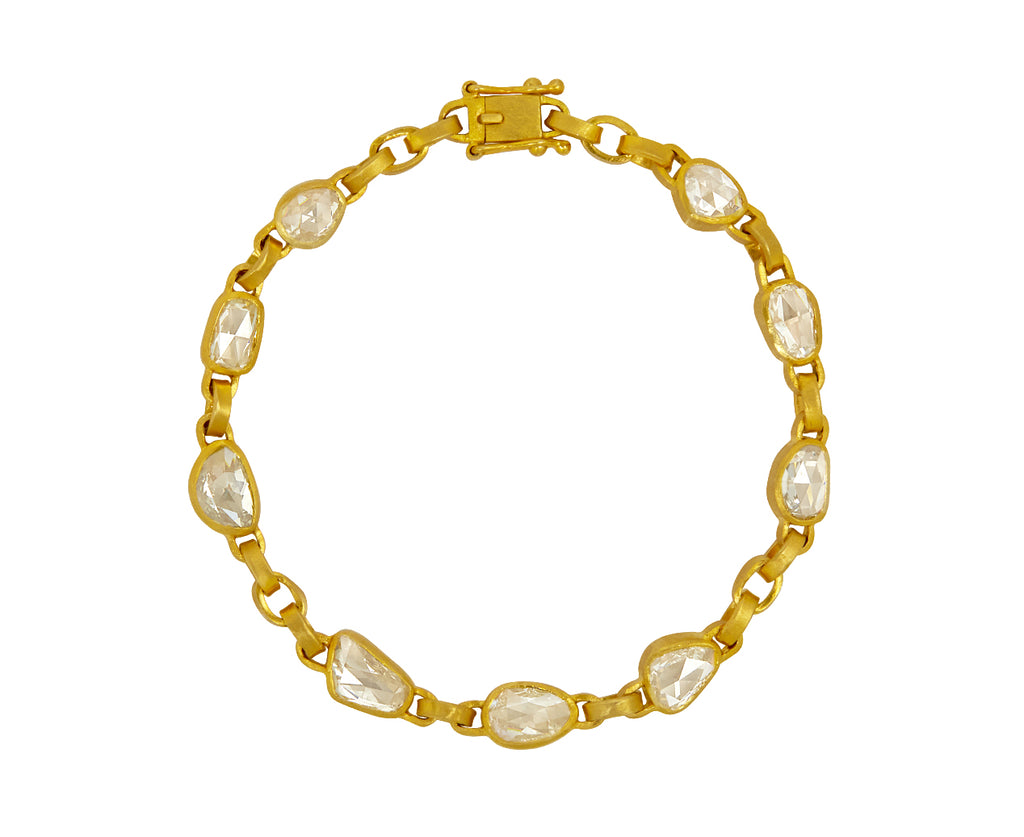Rose Cut Diamond Signature Chain Bracelet