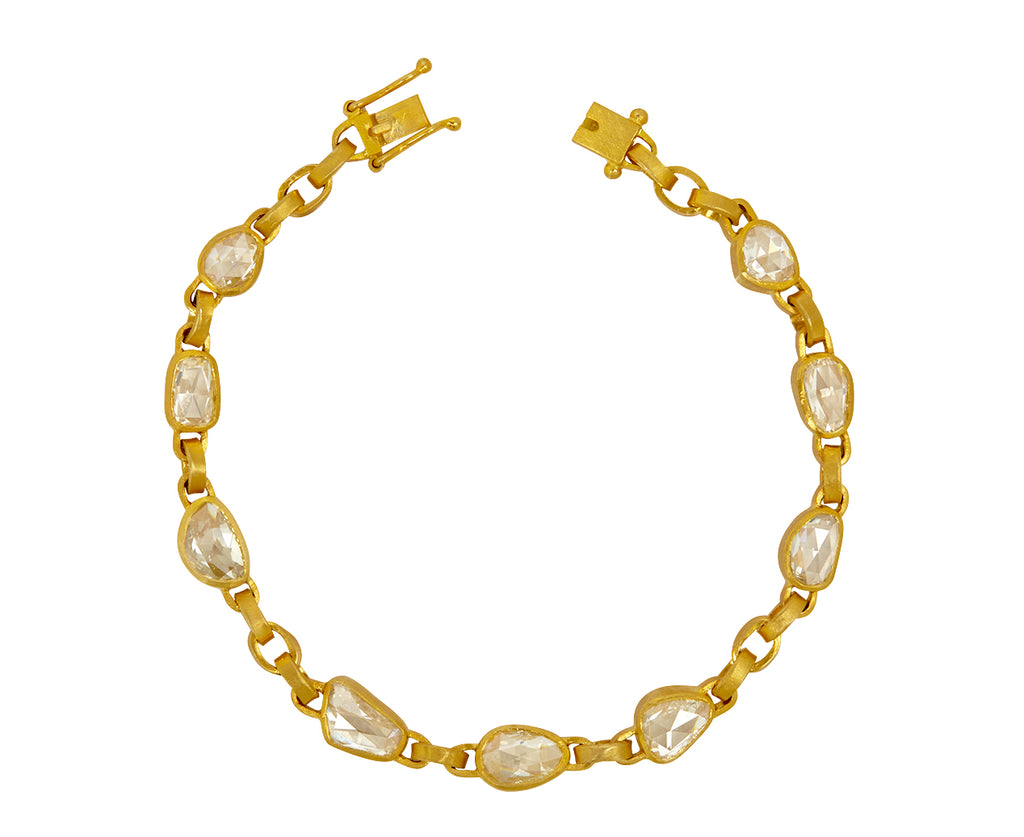 Rose Cut Diamond Signature Chain Bracelet
