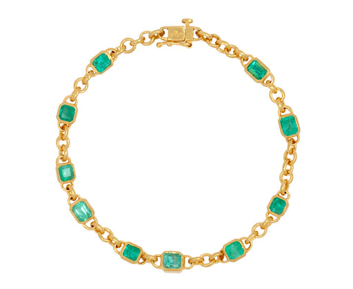 Emerald Fairy Chain Bracelet
