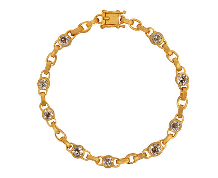 Champagne Diamond Signature Chain bracelet