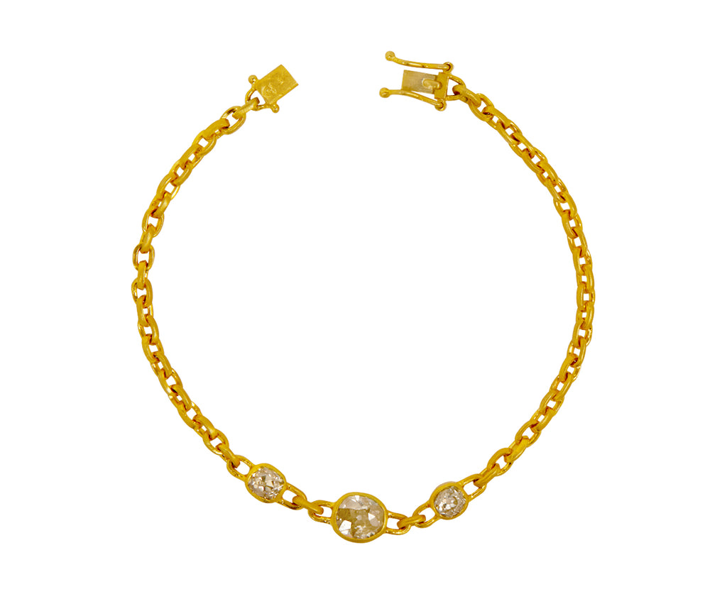 Triple Diamond Fairy Chain Bracelet