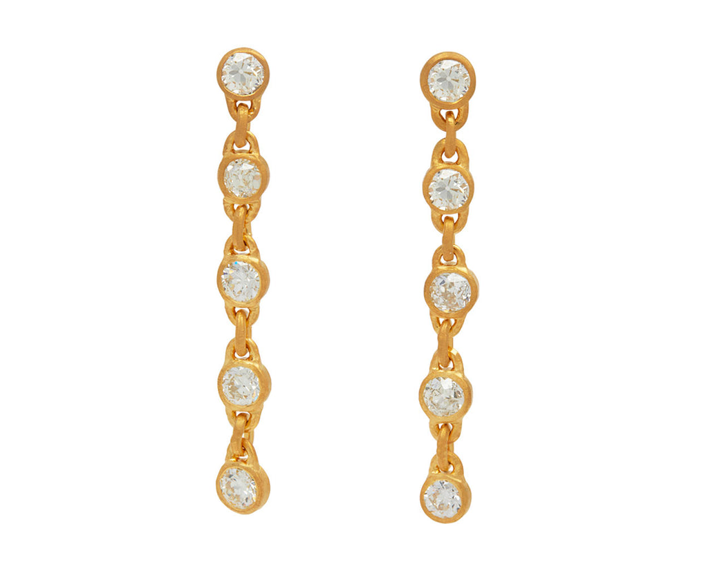 Diamond Fairy Chain Earrings - TWISTonline 