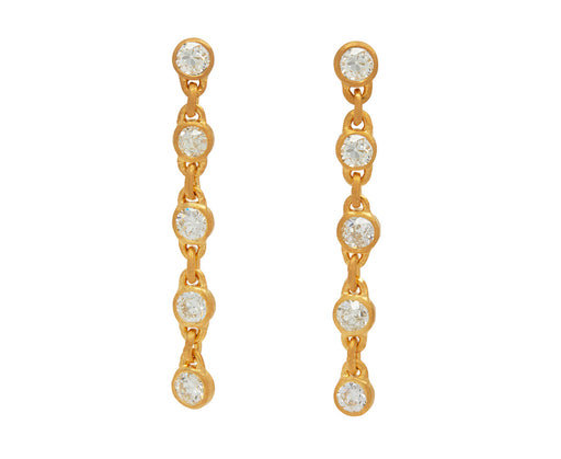 Diamond Fairy Chain Earrings - TWISTonline 