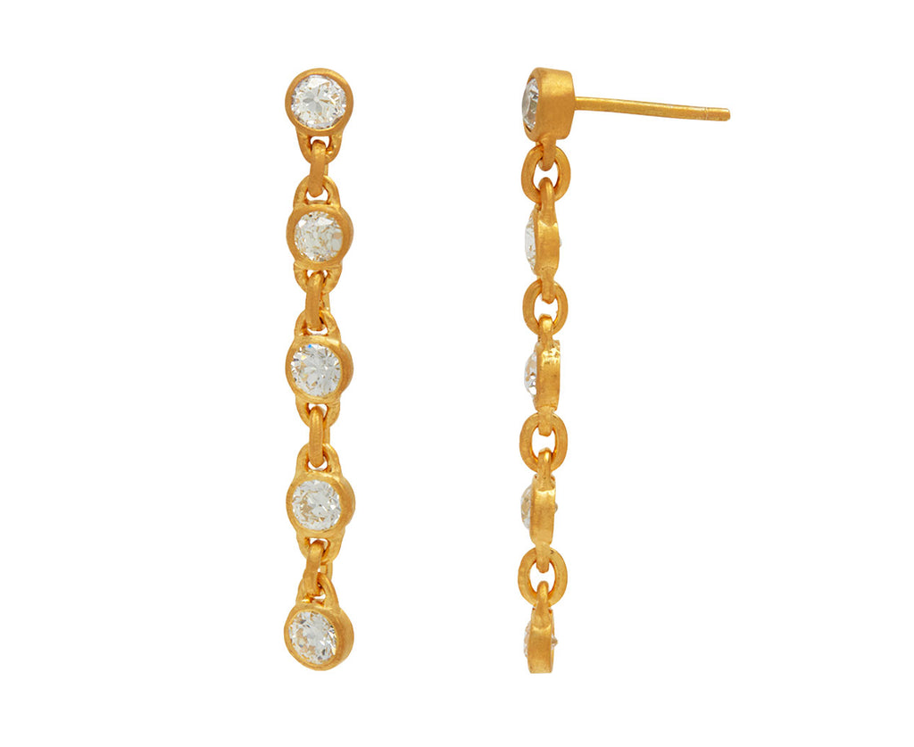Diamond Fairy Chain Earrings - TWISTonline 